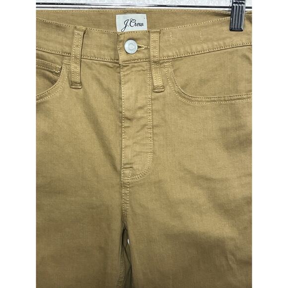 J.Crew 9" Billie Demi Boot Crop Jeans Women's Size 24 Mustard Cotton Blend - Picture 2 of 10
